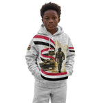 Egyptian Armed Forces Kid Hoodie Military Pharaoh Pyramids Egyptian Hieroglyphs