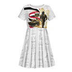 Egyptian Armed Forces Kid Short Sleeve Dress Military Pharaoh Pyramids Egyptian Hieroglyphs