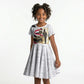 Egyptian Armed Forces Kid Short Sleeve Dress Military Pharaoh Pyramids Egyptian Hieroglyphs