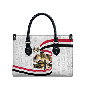 Egyptian Armed Forces Leather Bag Military Pharaoh Pyramids Egyptian Hieroglyphs