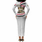 Egyptian Armed Forces Long Sleeve Bodycon Dress Military Pharaoh Pyramids Egyptian Hieroglyphs