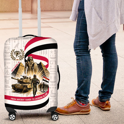 Egyptian Armed Forces Luggage Cover Military Pharaoh Pyramids Egyptian Hieroglyphs