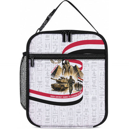 Egyptian Armed Forces Lunch Bag Military Pharaoh Pyramids Egyptian Hieroglyphs