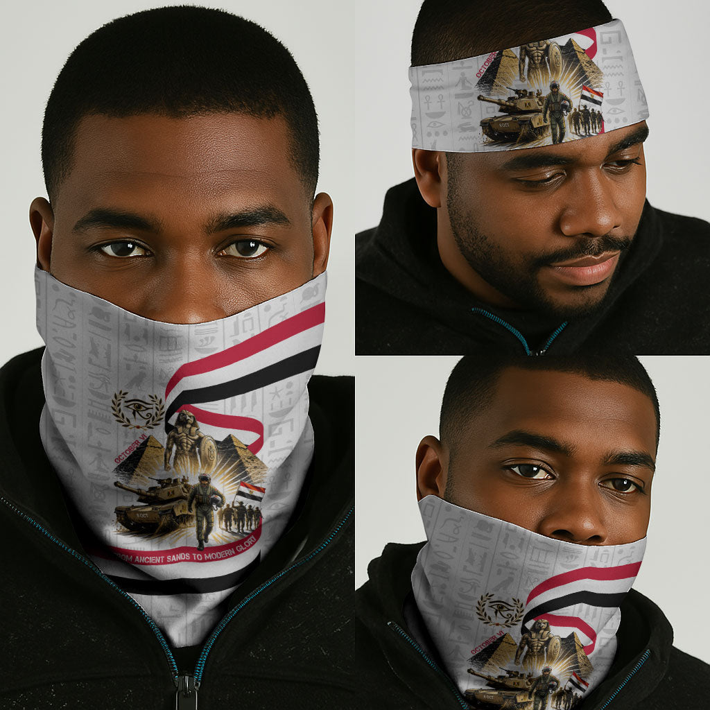 Egyptian Armed Forces Neck Gaiter Military Pharaoh Pyramids Egyptian Hieroglyphs