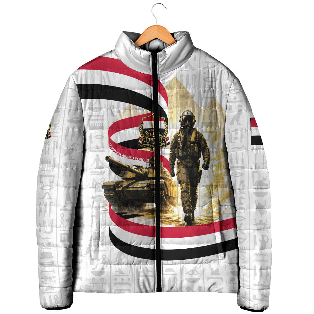 Egyptian Armed Forces Padded Jacket Military Pharaoh Pyramids Egyptian Hieroglyphs