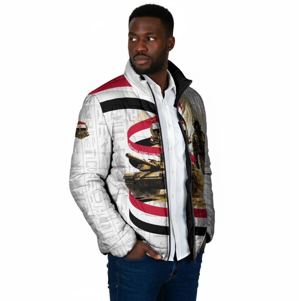 Egyptian Armed Forces Padded Jacket Military Pharaoh Pyramids Egyptian Hieroglyphs