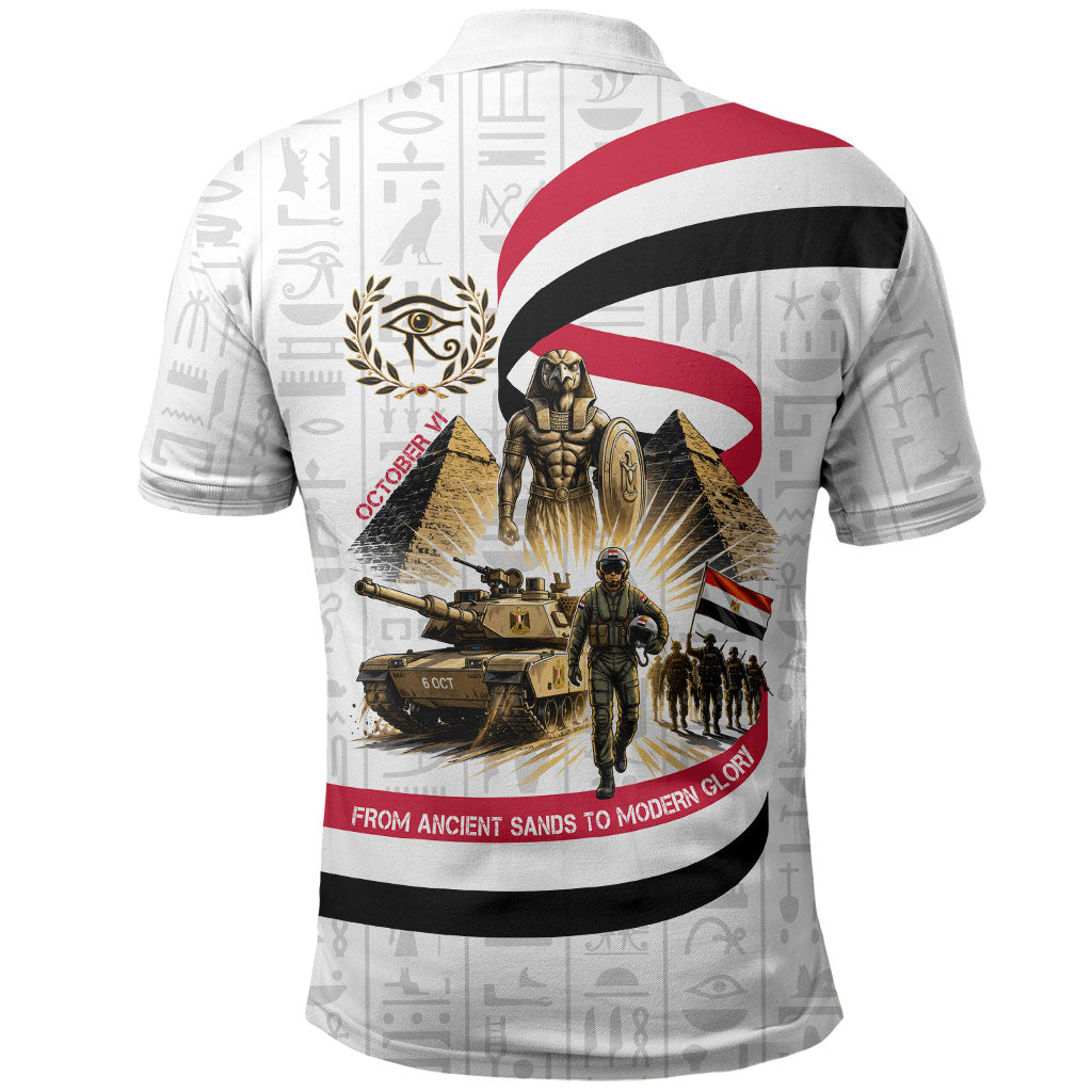 Egyptian Armed Forces Polo Shirt Military Pharaoh Pyramids Egyptian Hieroglyphs
