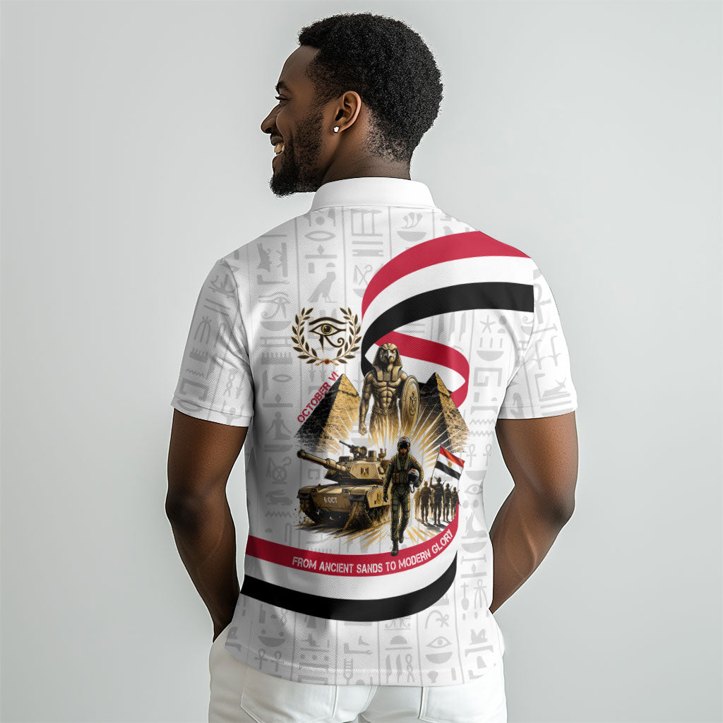 Egyptian Armed Forces Polo Shirt Military Pharaoh Pyramids Egyptian Hieroglyphs