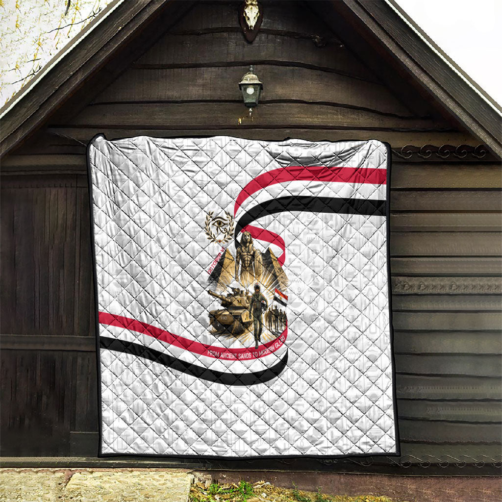 Egyptian Armed Forces Quilt Military Pharaoh Pyramids Egyptian Hieroglyphs