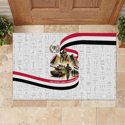 Egyptian Armed Forces Rubber Doormat Military Pharaoh Pyramids Egyptian Hieroglyphs