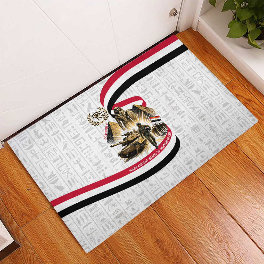 Egyptian Armed Forces Rubber Doormat Military Pharaoh Pyramids Egyptian Hieroglyphs