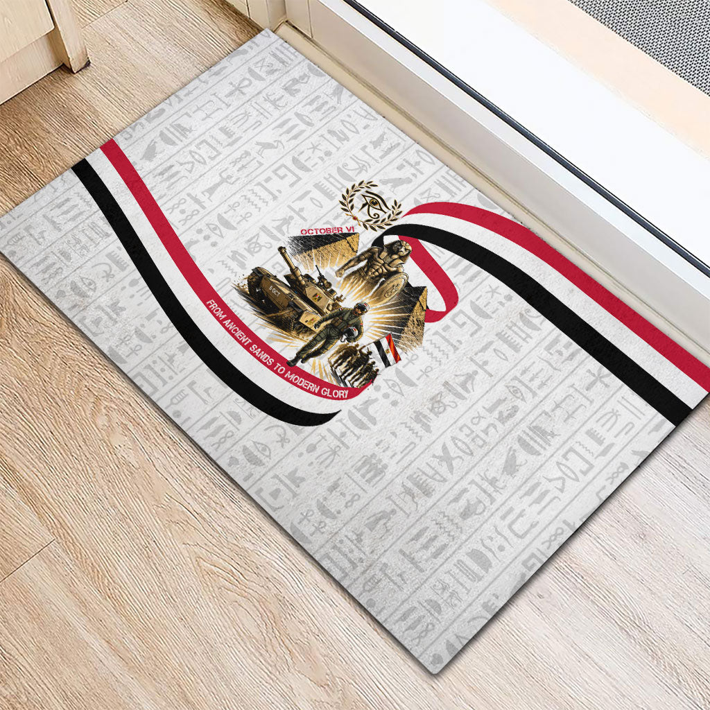 Egyptian Armed Forces Rubber Doormat Military Pharaoh Pyramids Egyptian Hieroglyphs