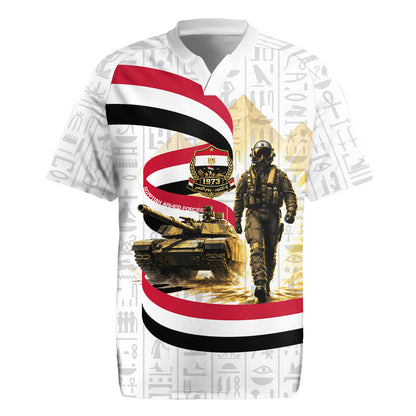 Egyptian Armed Forces Rugby Jersey Military Pharaoh Pyramids Egyptian Hieroglyphs