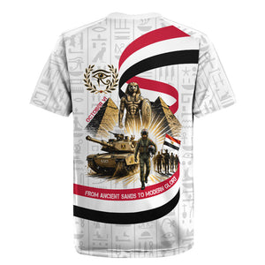 Egyptian Armed Forces Rugby Jersey Military Pharaoh Pyramids Egyptian Hieroglyphs