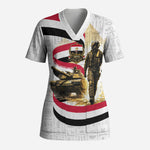 Egyptian Armed Forces Scrub Top Military Pharaoh Pyramids Egyptian Hieroglyphs