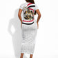 Egyptian Armed Forces Short Sleeve Bodycon Dress Military Pharaoh Pyramids Egyptian Hieroglyphs