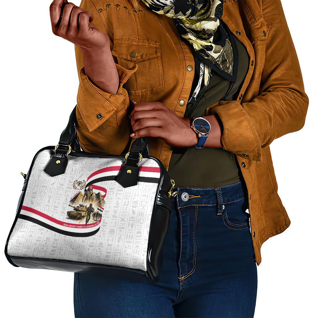 Egyptian Armed Forces Shoulder Handbag Military Pharaoh Pyramids Egyptian Hieroglyphs