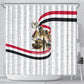 Egyptian Armed Forces Shower Curtain Military Pharaoh Pyramids Egyptian Hieroglyphs