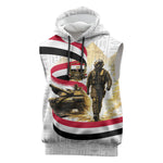 Egyptian Armed Forces Sleeveless Hoodie Military Pharaoh Pyramids Egyptian Hieroglyphs