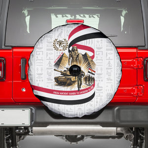 Egyptian Armed Forces Spare Tire Cover Military Pharaoh Pyramids Egyptian Hieroglyphs