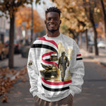 Egyptian Armed Forces Sweatshirt Military Pharaoh Pyramids Egyptian Hieroglyphs