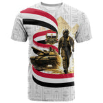 Egyptian Armed Forces T shirt Military Pharaoh Pyramids Egyptian Hieroglyphs