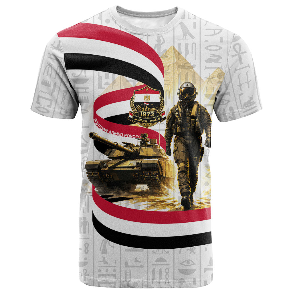Egyptian Armed Forces T shirt Military Pharaoh Pyramids Egyptian Hieroglyphs