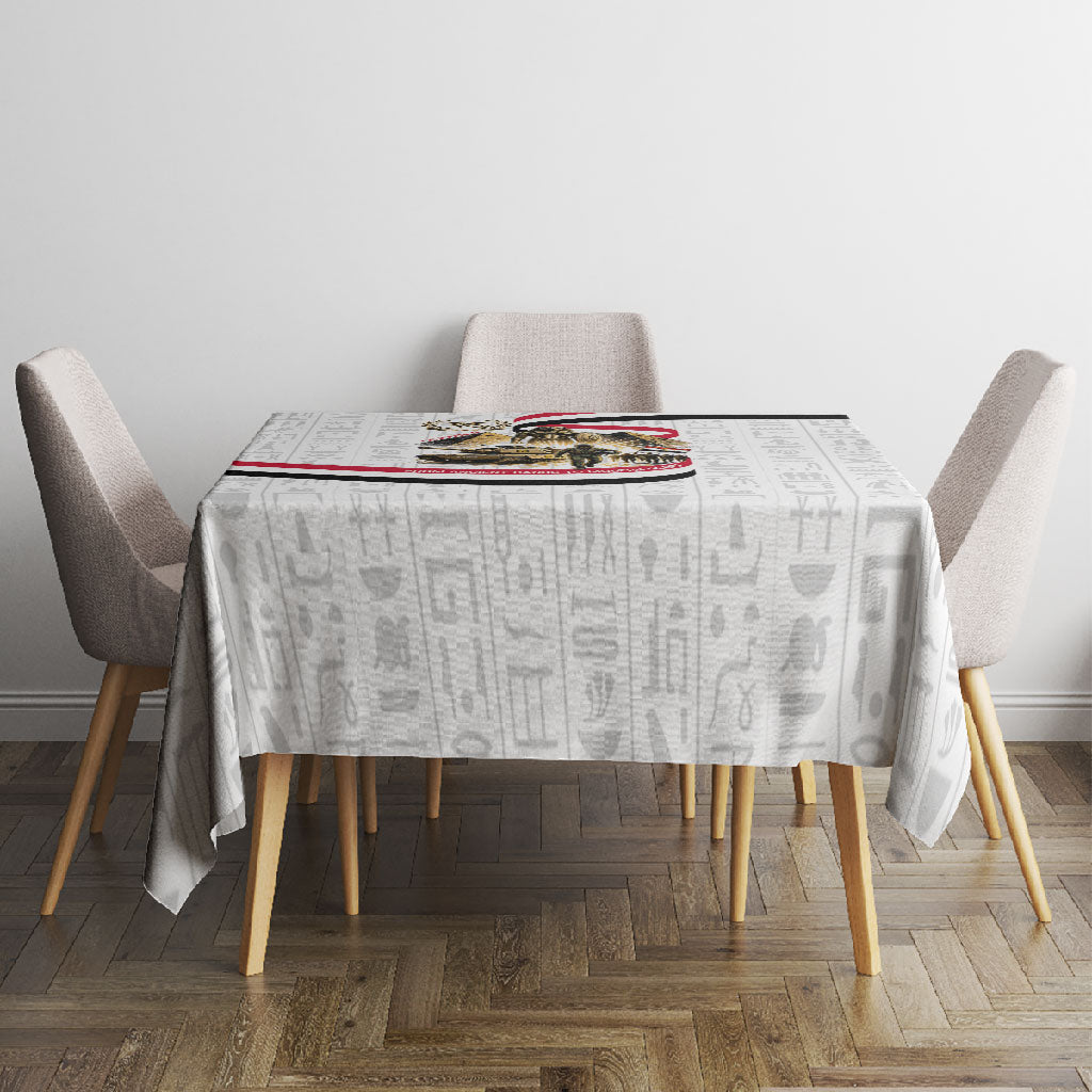 Egyptian Armed Forces Tablecloth Military Pharaoh Pyramids Egyptian Hieroglyphs
