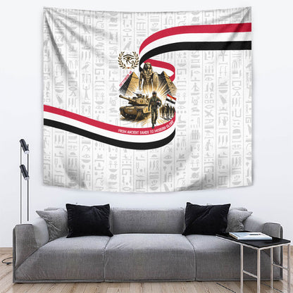 Egyptian Armed Forces Tapestry Military Pharaoh Pyramids Egyptian Hieroglyphs