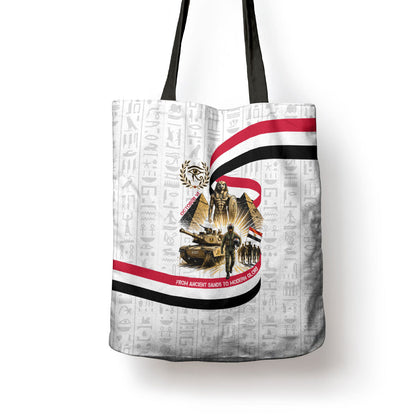 Egyptian Armed Forces Tote Bag Military Pharaoh Pyramids Egyptian Hieroglyphs