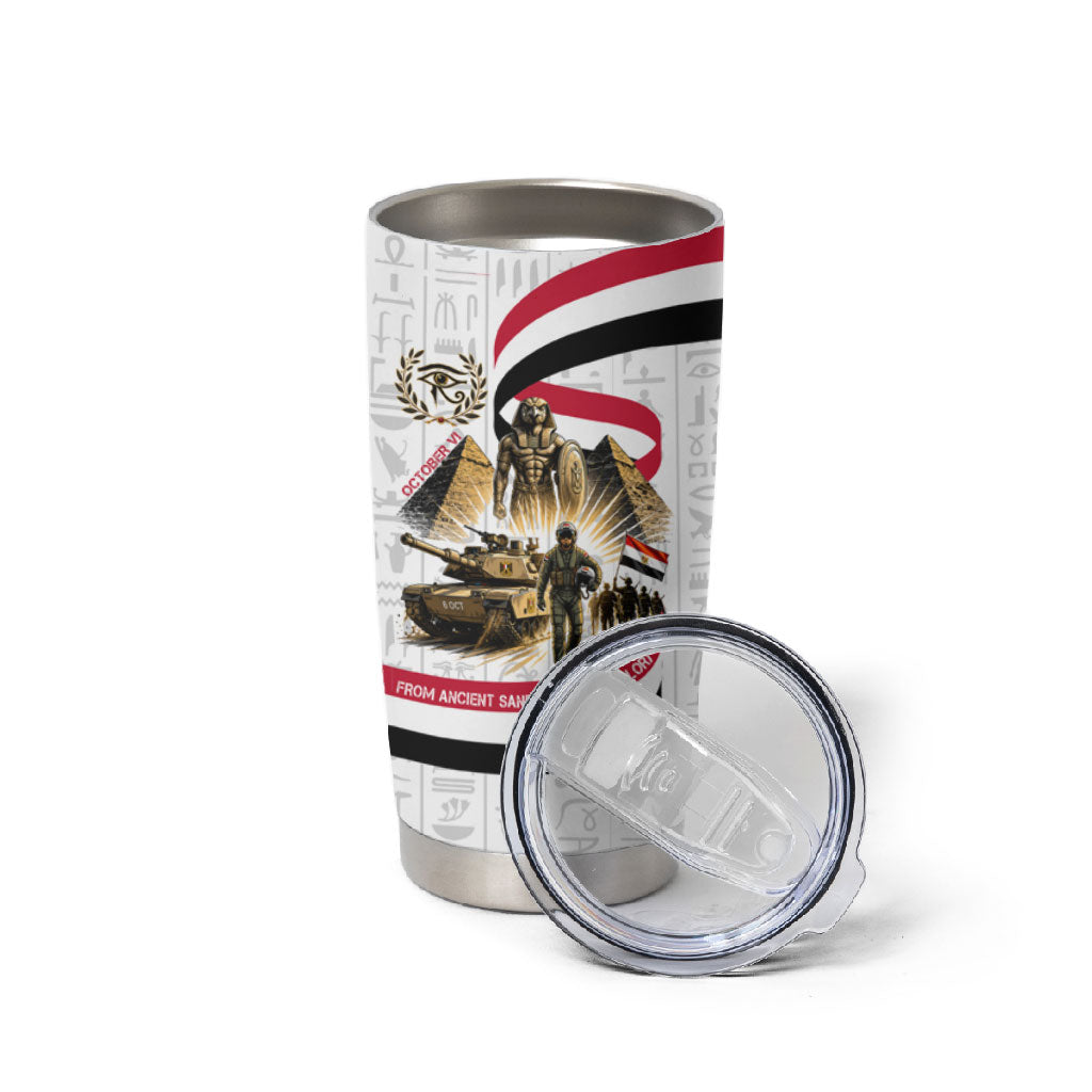 Egyptian Armed Forces Tumbler Cup Military Pharaoh Pyramids Egyptian Hieroglyphs