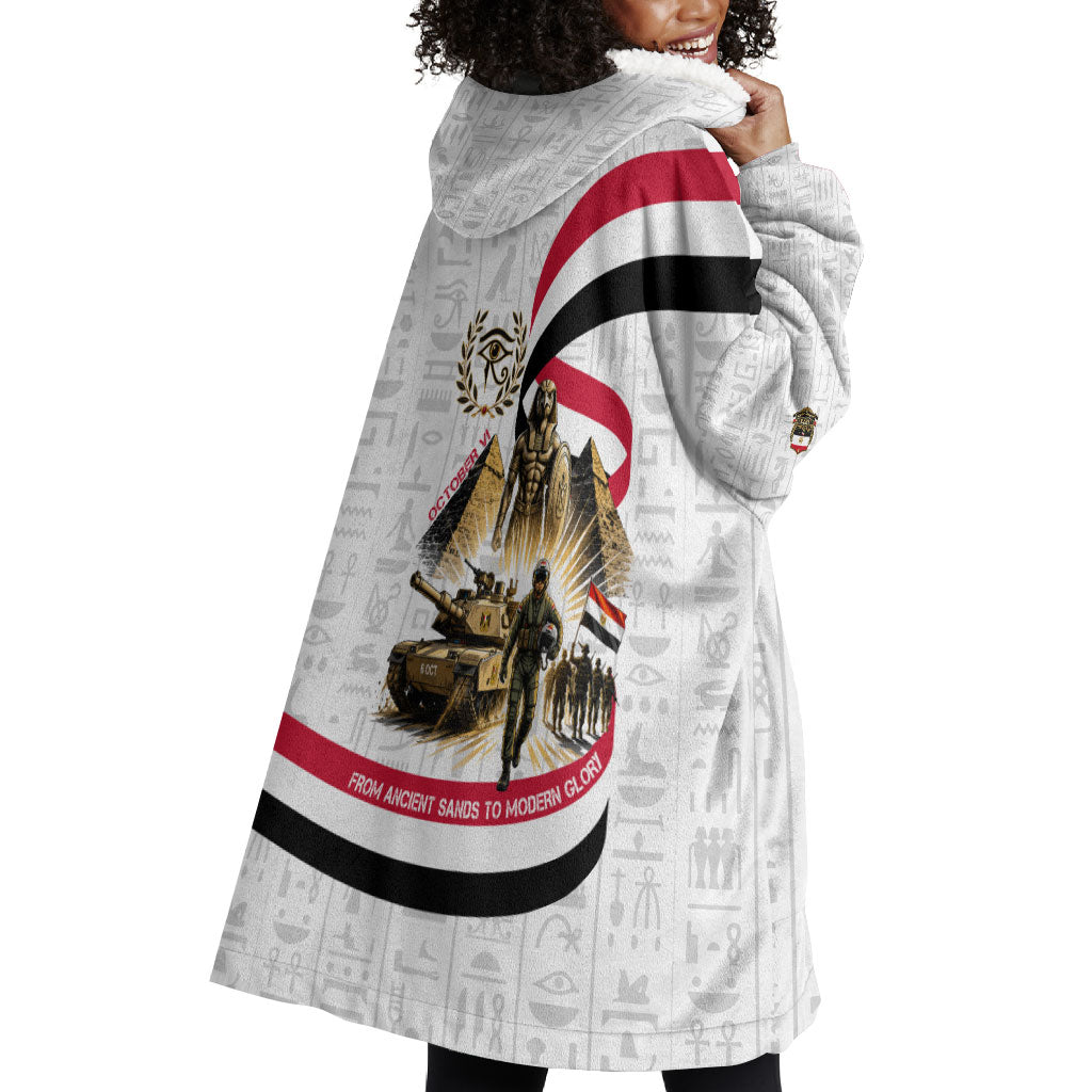 Egyptian Armed Forces Wearable Blanket Hoodie Military Pharaoh Pyramids Egyptian Hieroglyphs