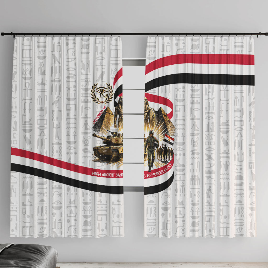 Egyptian Armed Forces Window Curtain Military Pharaoh Pyramids Egyptian Hieroglyphs