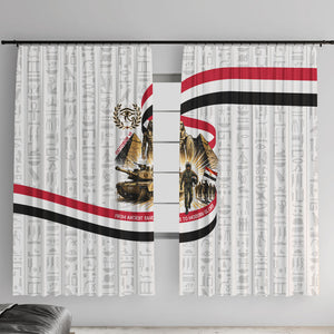 Egyptian Armed Forces Window Curtain Military Pharaoh Pyramids Egyptian Hieroglyphs