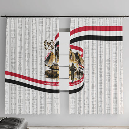 Egyptian Armed Forces Window Curtain Military Pharaoh Pyramids Egyptian Hieroglyphs