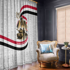 Egyptian Armed Forces Window Curtain Military Pharaoh Pyramids Egyptian Hieroglyphs
