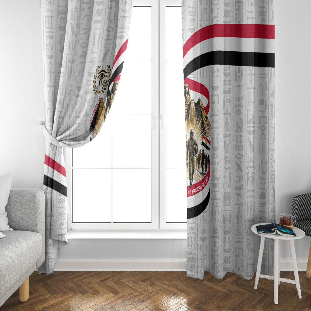 Egyptian Armed Forces Window Curtain Military Pharaoh Pyramids Egyptian Hieroglyphs