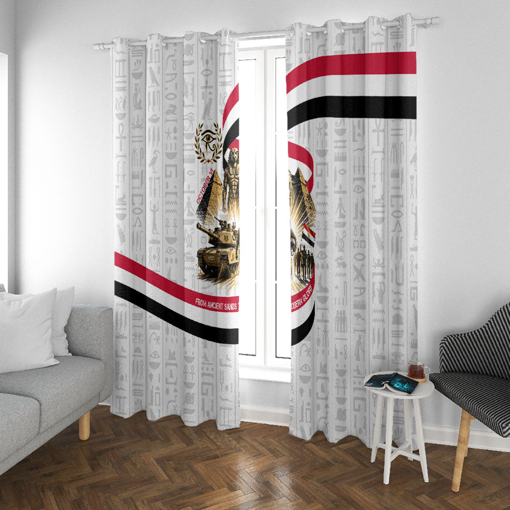 Egyptian Armed Forces Window Curtain Military Pharaoh Pyramids Egyptian Hieroglyphs