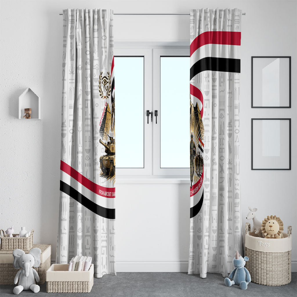 Egyptian Armed Forces Window Curtain Military Pharaoh Pyramids Egyptian Hieroglyphs