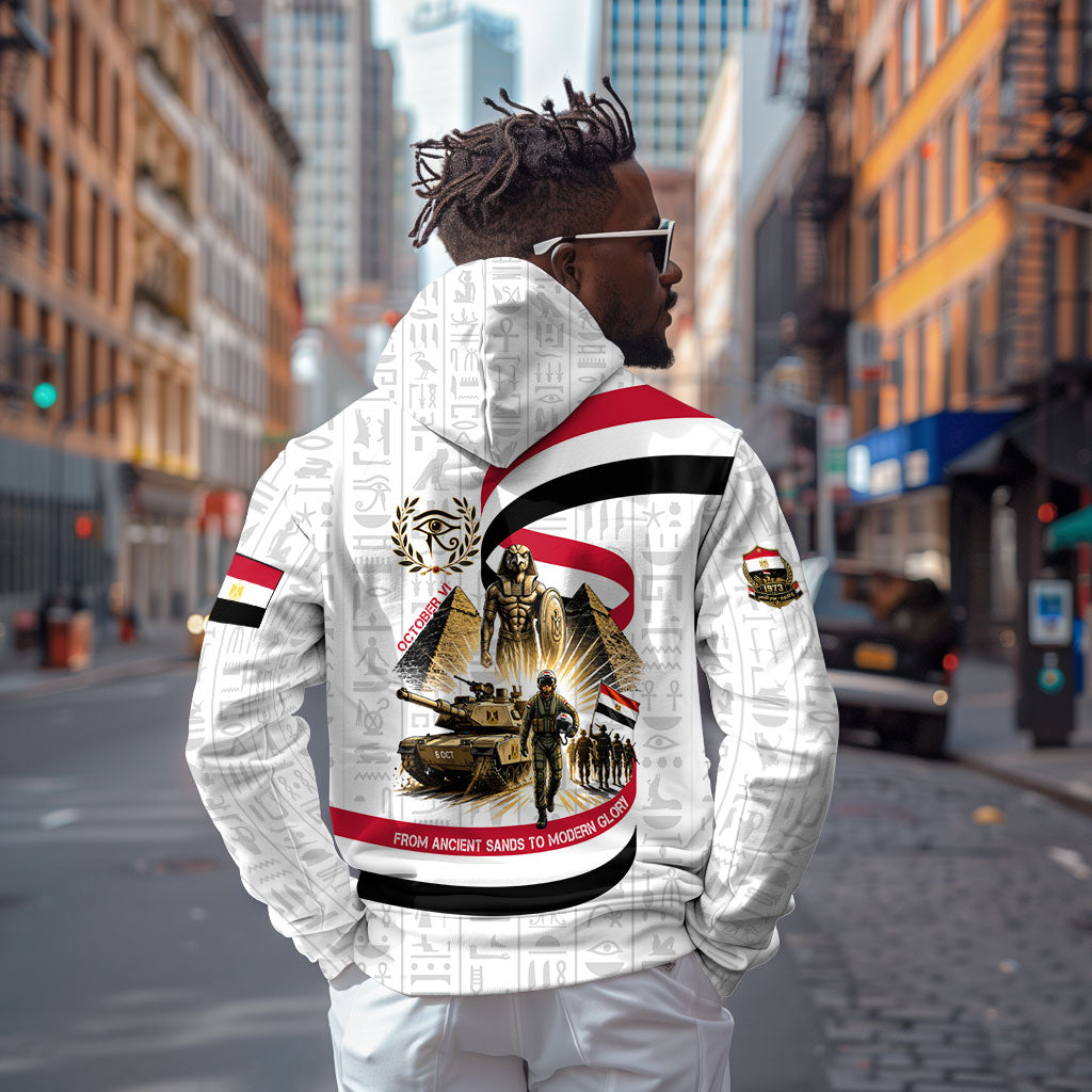 Egyptian Armed Forces Zip Hoodie Military Pharaoh Pyramids Egyptian Hieroglyphs