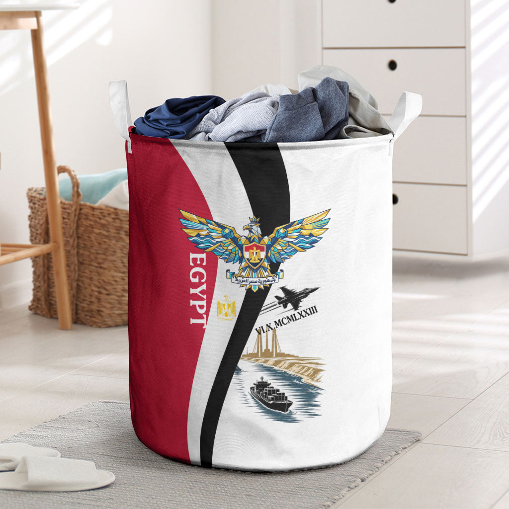 Egyptian Armed Forces Laundry Basket Military Flag Jet Fighter - Suez Canal - Eagle Of Saladin