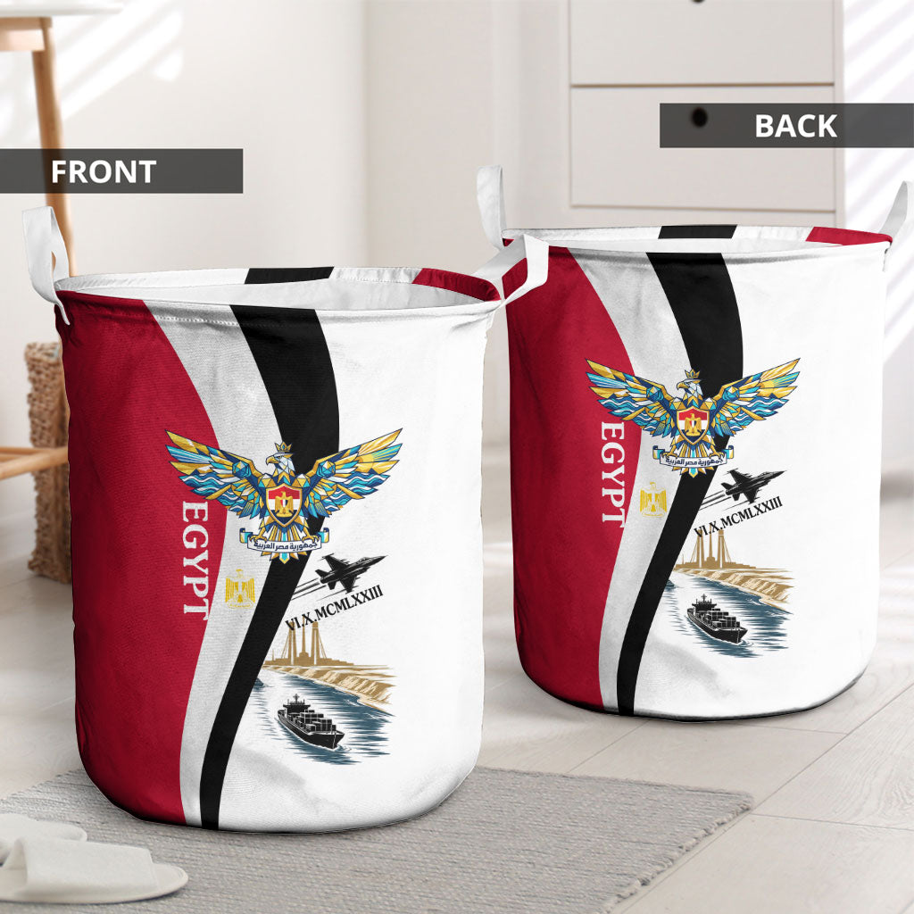 Egyptian Armed Forces Laundry Basket Military Flag Jet Fighter - Suez Canal - Eagle Of Saladin