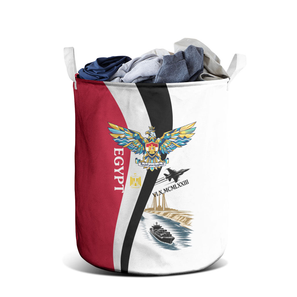 Egyptian Armed Forces Laundry Basket Military Flag Jet Fighter - Suez Canal - Eagle Of Saladin