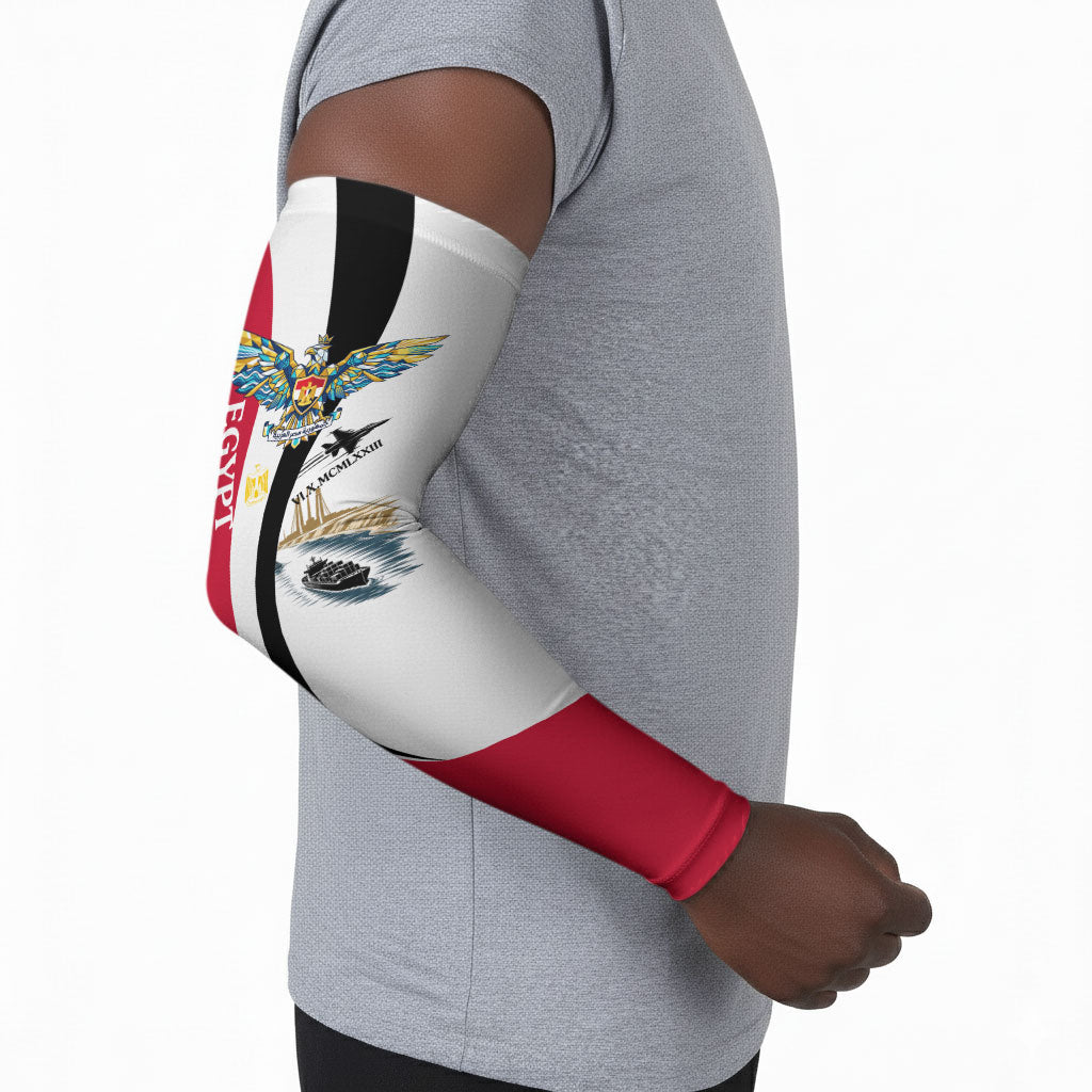 Egyptian Armed Forces Arm Sleeves Military Flag Jet Fighter - Suez Canal - Eagle Of Saladin