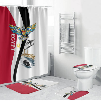 Egyptian Armed Forces Bathroom Set Military Flag Jet Fighter - Suez Canal - Eagle Of Saladin