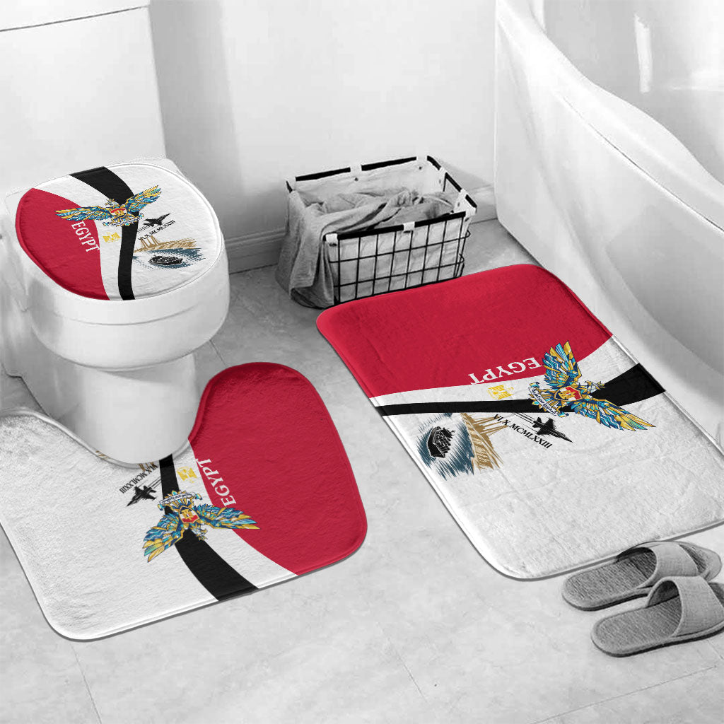 Egyptian Armed Forces Bathroom Set Military Flag Jet Fighter - Suez Canal - Eagle Of Saladin