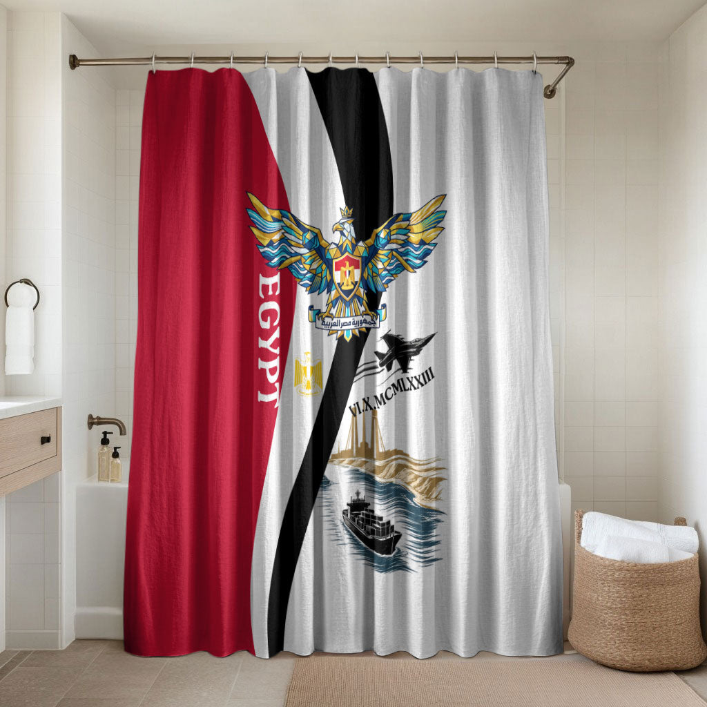 Egyptian Armed Forces Bathroom Set Military Flag Jet Fighter - Suez Canal - Eagle Of Saladin