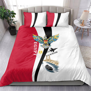 Egyptian Armed Forces Bedding Set Military Flag Jet Fighter - Suez Canal - Eagle Of Saladin