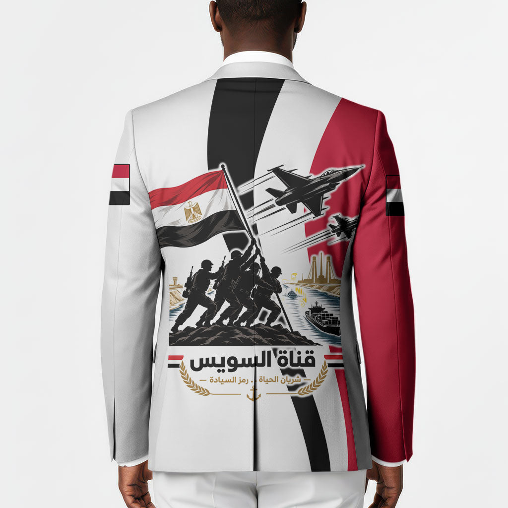 Egyptian Armed Forces Blazer Military Flag Jet Fighter - Suez Canal - Eagle Of Saladin