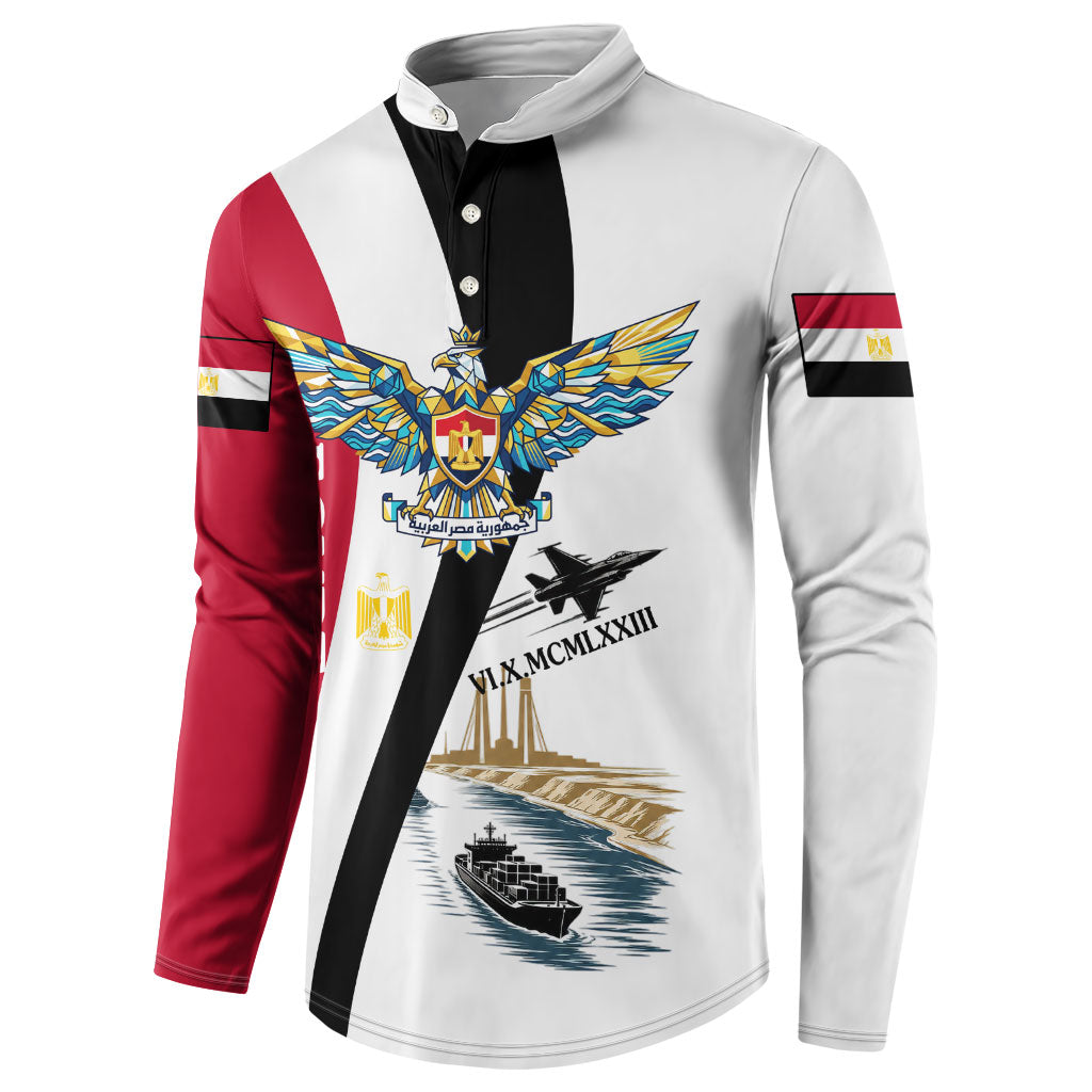 Egyptian Armed Forces Button Sweatshirt Military Flag Jet Fighter - Suez Canal - Eagle Of Saladin